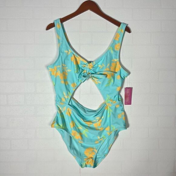 Ninety Nine Womens Cut out One Piece Swim Suit size XXL - Picture 1 of 9